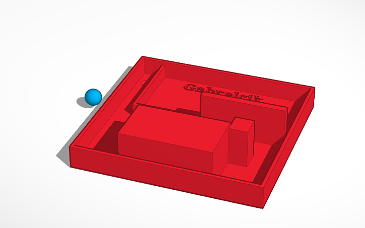 3D design maze | Tinkercad