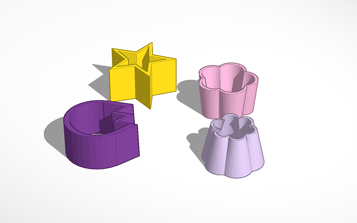 Cookies Model Design Coding 3D design cookies models - Tinkercad
