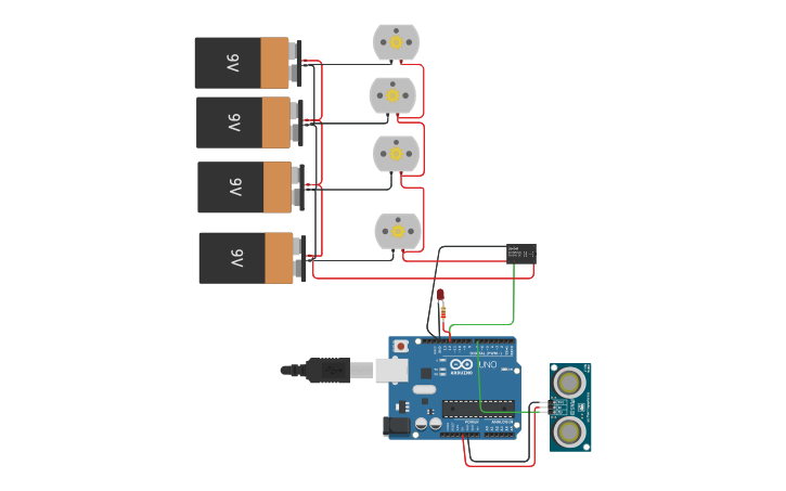 Circuit design Smart intelligent braking system using arduino - Tinkercad