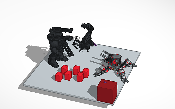 Protoss Robotics 3D design Immortal (Protoss robot) - Tinkercad