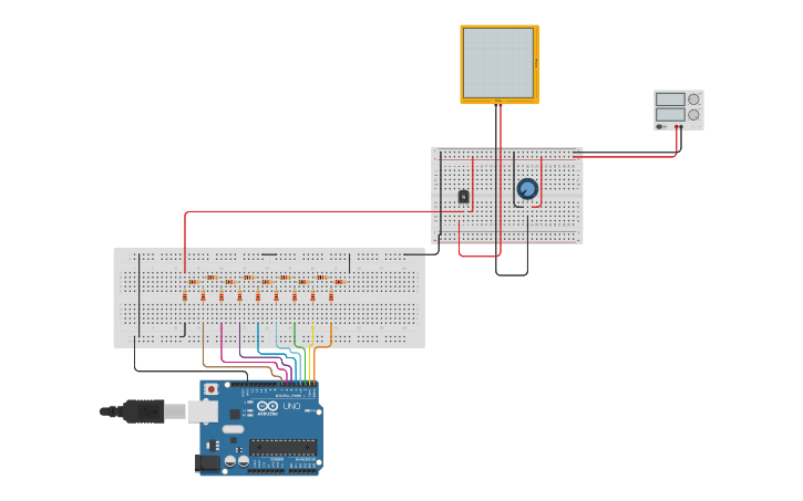 Circuit design r2r volume editing - Tinkercad