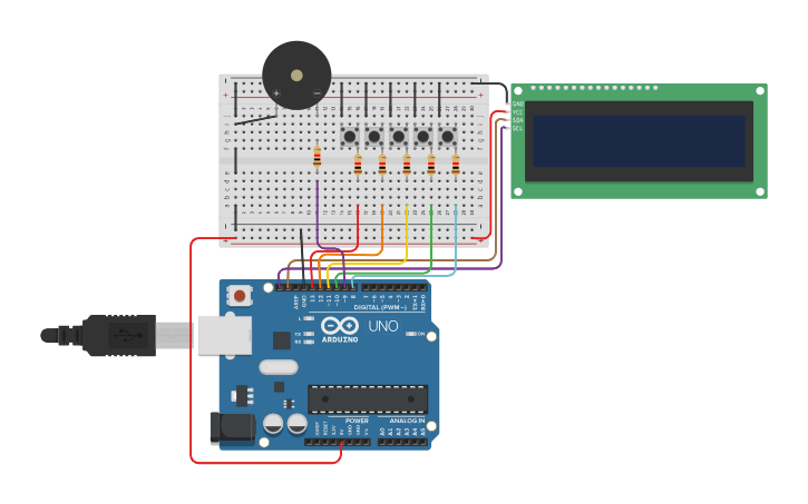 Circuit design Alarm Clock - Tinkercad