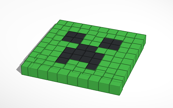 Would anyone be willing to help me make a Minecraft creeper face