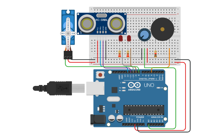 Circuit design TP Integrador Magan Felix - Tinkercad
