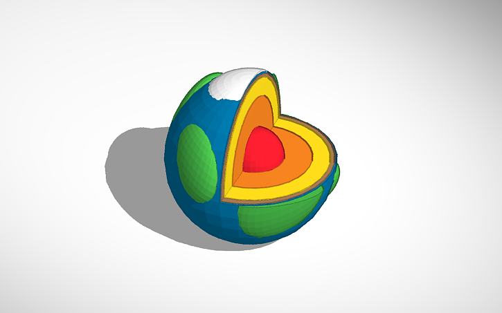 Earth Layers Tinkercad