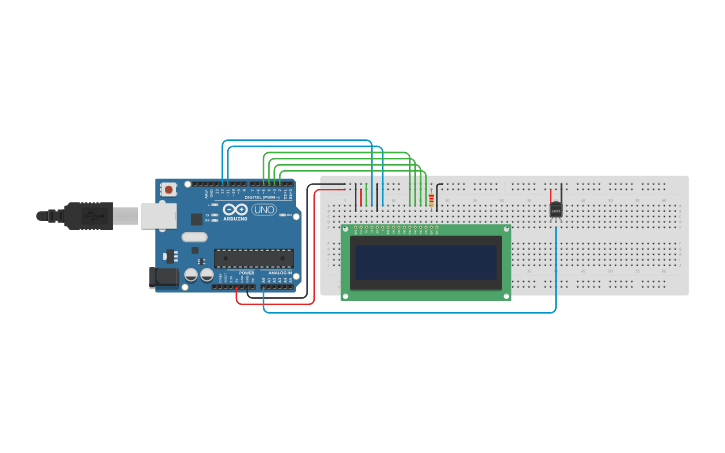 Circuit design LCD et LM35 V1.0 (I2D)_eleve | Tinkercad