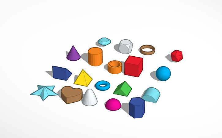 3D design All Basic shapes - Tinkercad