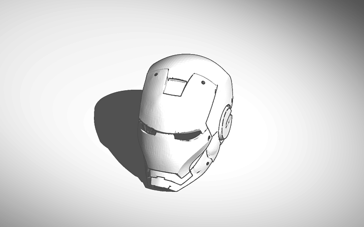 3d Design Iron Man Head Tinkercad