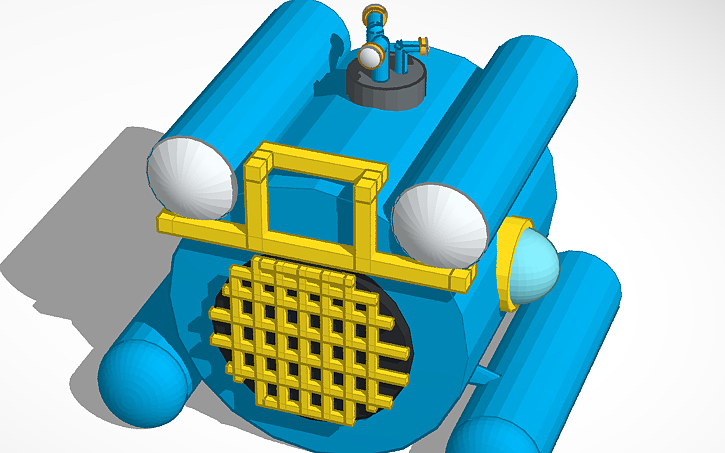 3D design water wubbox - Tinkercad