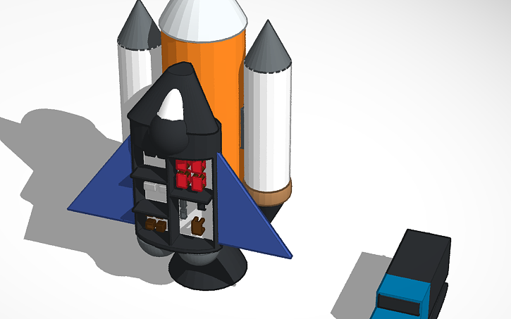 3D design Rocket - Tinkercad