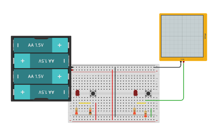 Circuit design Pull up - pull down | Tinkercad