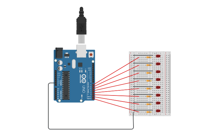 Circuit Design Binary In Tinkercad Tinkercad