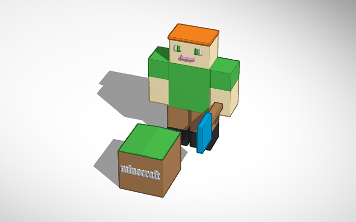 3D design Alex minecraft - Tinkercad 3D design Alex minecraft - Tinkercad