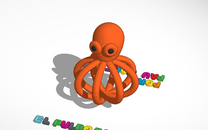 3D design El pulpo Pol - Tinkercad