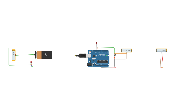 Circuit design PUSH BUTTON - Tinkercad