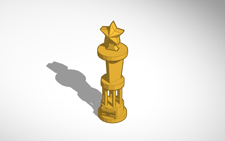 Openscad Trophy 3D design Trophy - Tinkercad