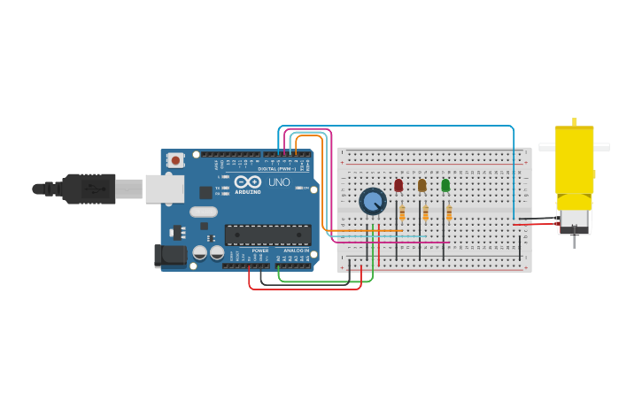 Circuit design Motorreductor - Tinkercad