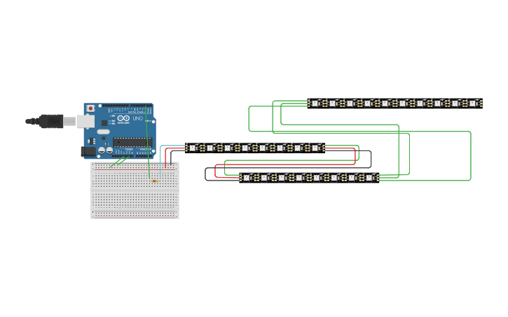 Circuit design NeoPixel LED RGB Nicolás Vargas | Tinkercad