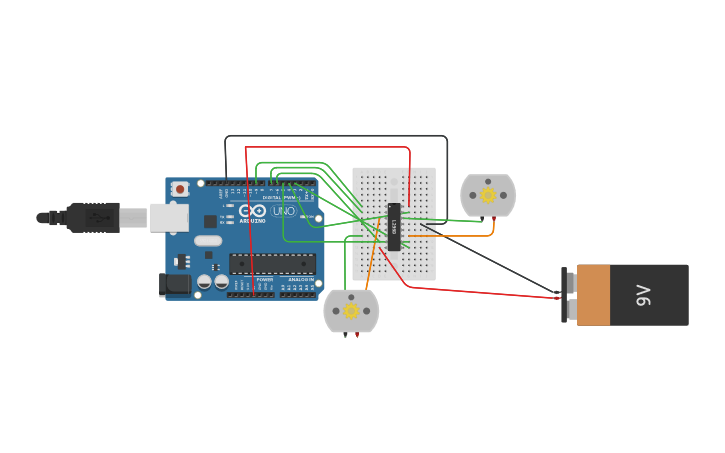 Circuit design Dual_Motor - Tinkercad