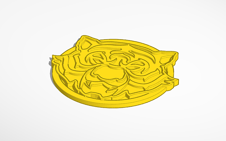 3D design Oscar medallion - Tinkercad