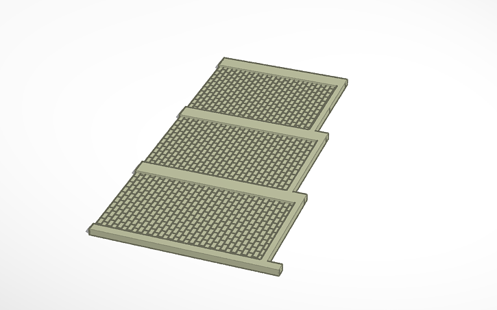 3D design N-Scale Retaining Wall Section B - Tinkercad