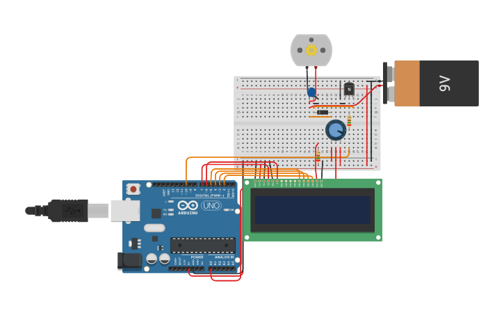 Circuit design AC11: Interfacing with Liquid Crystal Displays - Tinkercad
