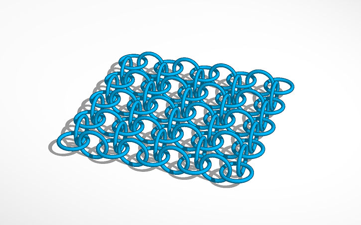 3D design chainmail | Tinkercad
