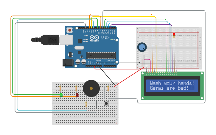 Circuit design Toilet Tunes - Tinkercad