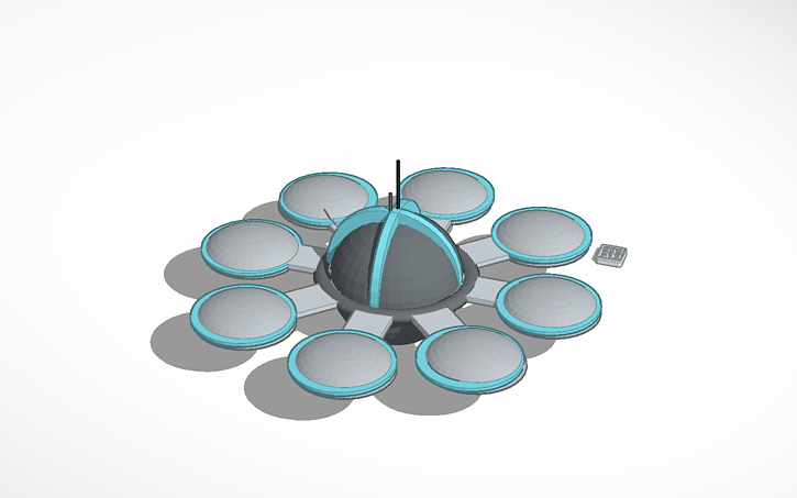 3d Design Spacestation Tinkercad