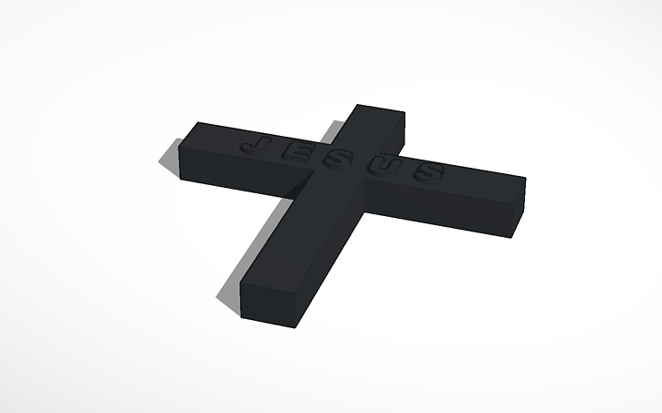 3D design Jesus Cross | Tinkercad