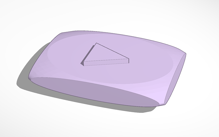 3D design magic play button 500m subscribers - Tinkercad