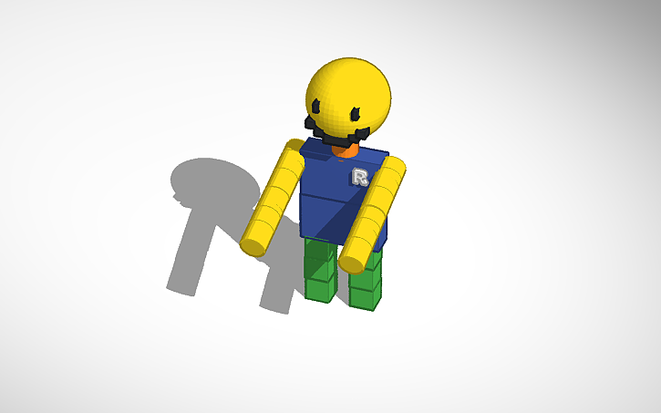 3d Design Roblox N00b Tinkercad - 3d design roblox robloxian 2 0 r6 tinkercad wholefedorg