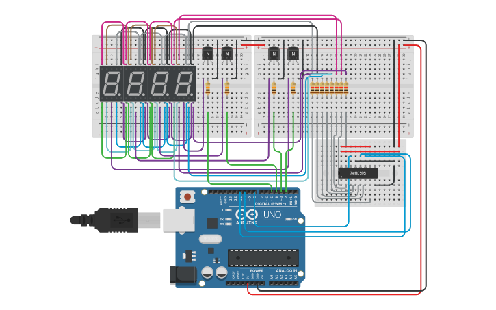 Circuit design Projeto 7 | Tinkercad