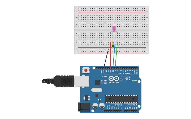 Circuit design ME250 HW2-G - Tinkercad