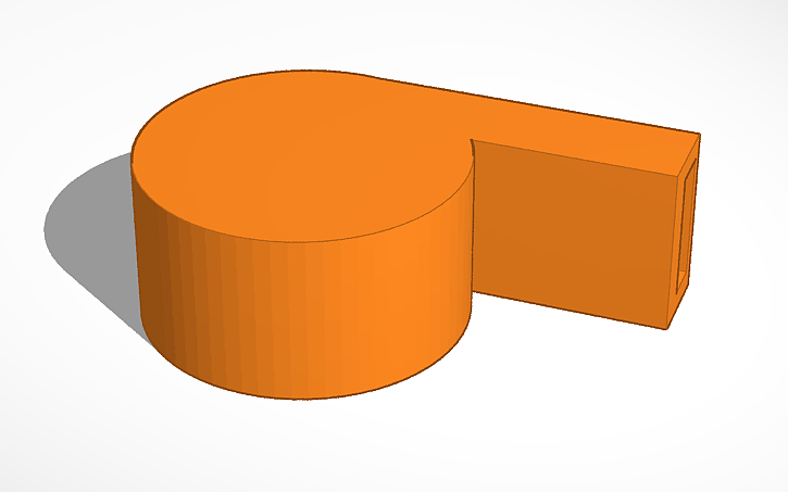 3D design Whistle - Tinkercad