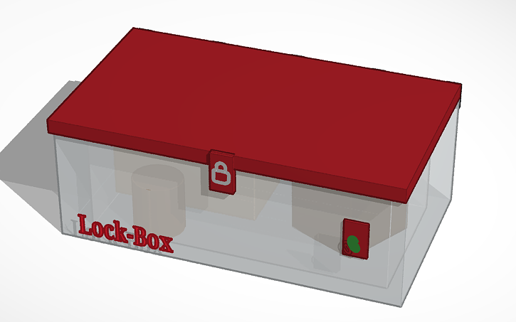 3D design lock box - Tinkercad