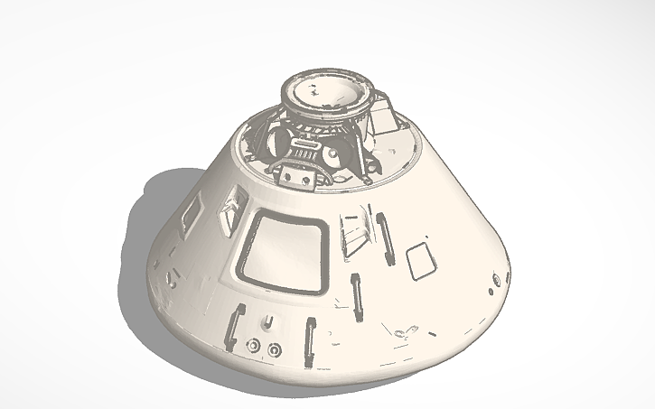 Command Module 3d Print 3D design Command module (first big thing i made | Tinkercad
