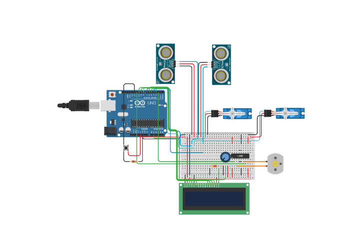Circuit design Sliding Door - Tinkercad