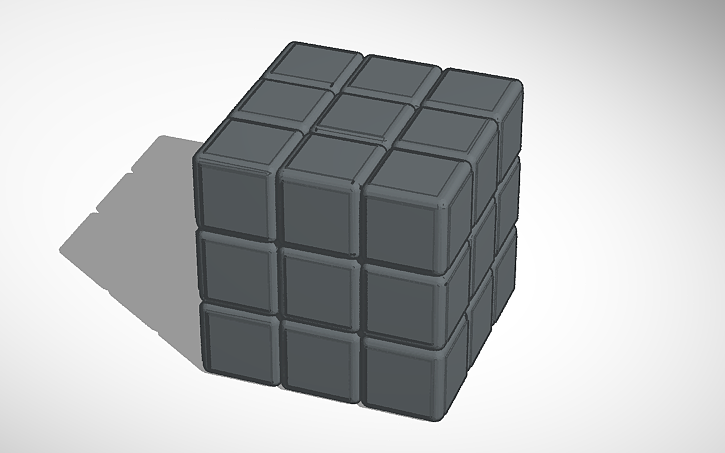 3D design working rubiks cube - Tinkercad