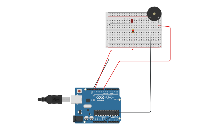 Activate Buzzer And Led Using Ldr And Arduino Tinkercad Tuto