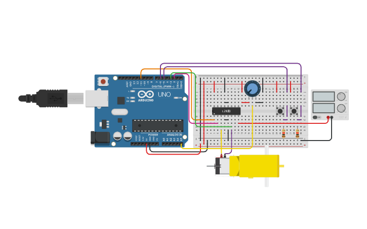 Circuit design Ejercicio en clase - Tinkercad