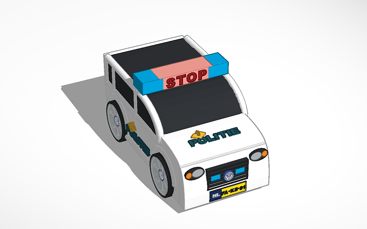 3d design dutch police car template tinkercad