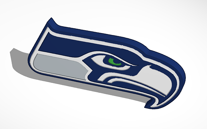 3D design Seattle Seahawks LOGO | Tinkercad