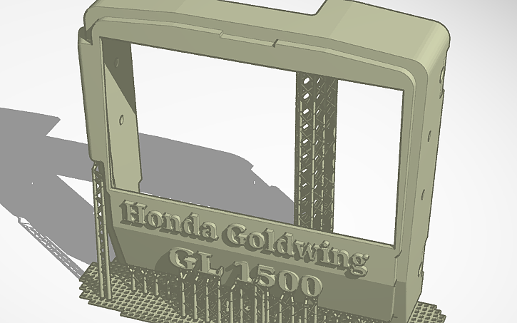 3D design 1999 Honda Goldwing Radio UpgrADE - Tinkercad