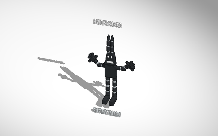 3d Design Fnaf Rwqfsfasxc Shadow Bonnie Tinkercad - 