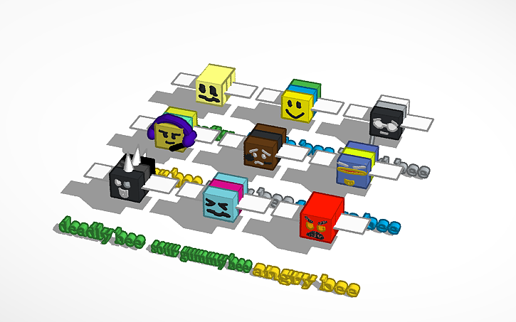 Fanmade Bee Swarm Simulator Bees Part 2 Tinkercad