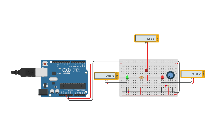 Circuit design Actividad VII | Tinkercad