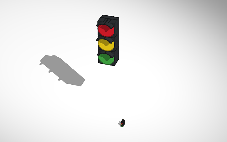 3D design Traffic Light - Tinkercad