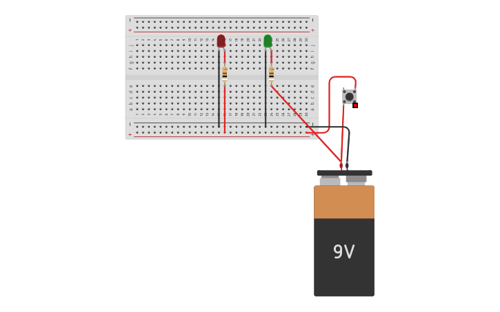 Circuit design LED patter without ARDUINO - Tinkercad