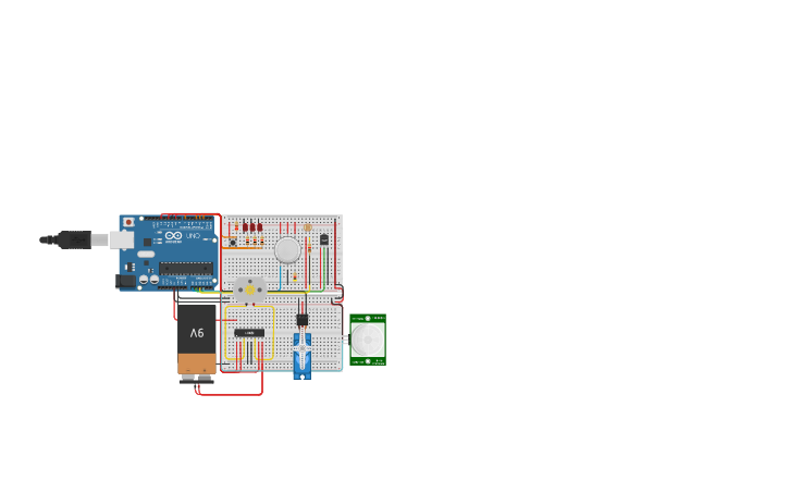 Circuit design Fire, Smoke and Cooling System | Tinkercad